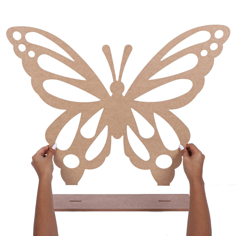 Art.8065 Mariposa Con Base Grande 50x60x10cm 1pz