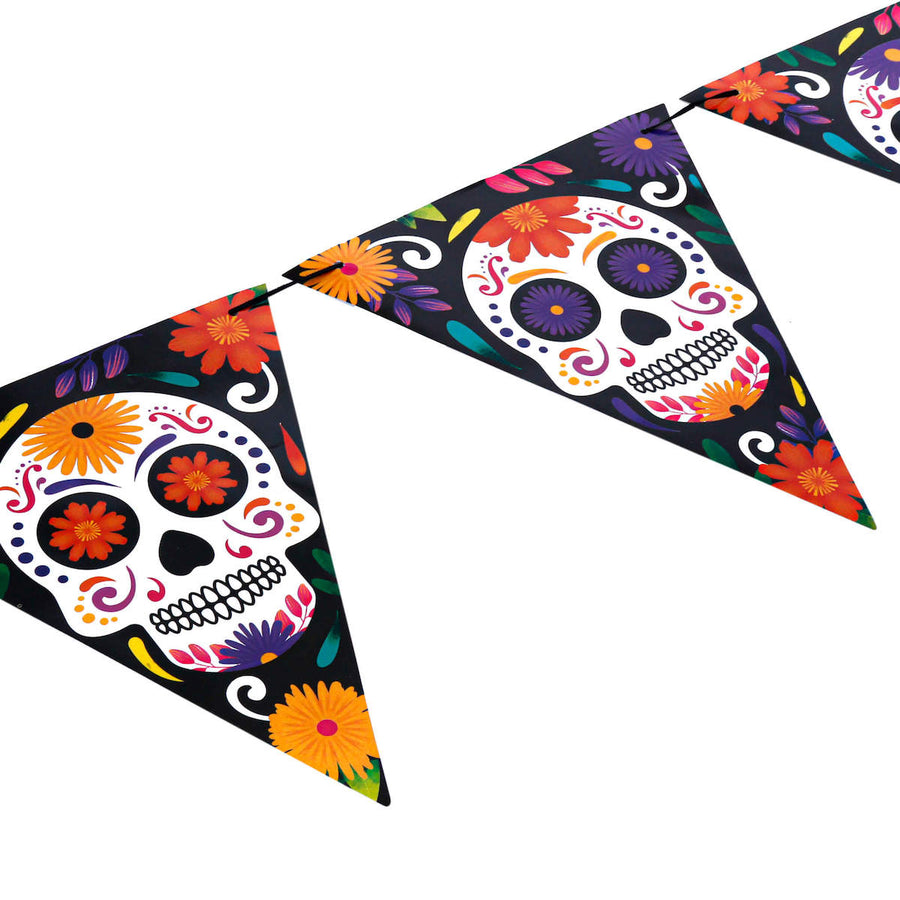Art.8322 Banderín Calaveras   x12 21x18cm    (Aprox 3m) 1pz