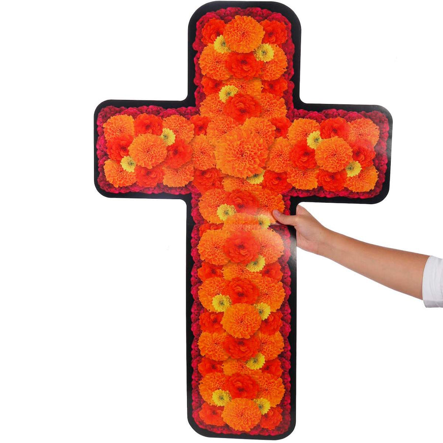 Art.8465 Cruz Cempasúchil 88x59cm 1pz