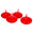 Fantasías Miguel Art.9555 Velas Flotantes Caja 3x4.5cm 4pz Rojo