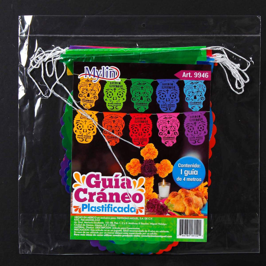 Art.9946 Guía Cráneo Grande Plastificada 32.5x22.5 4m 1pz