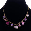 Fantasías Miguel Clave:IP2563 Collar Con Dijes Morados