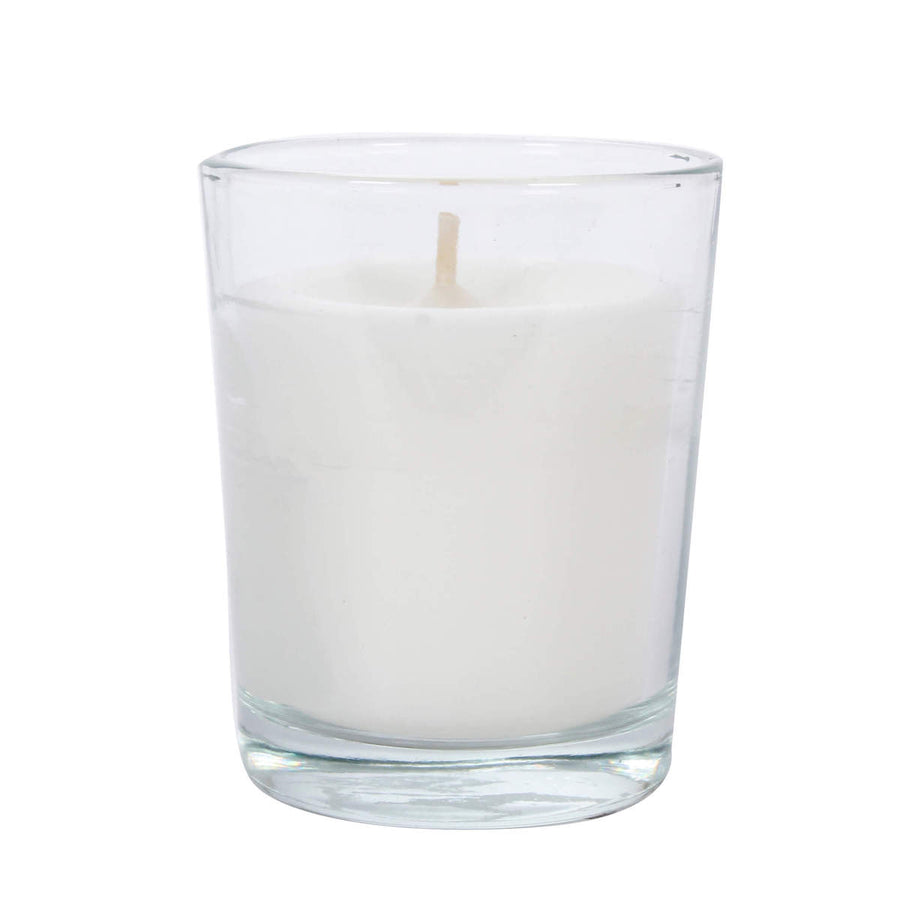 Art.10109 Veladora Decorativa De Cristal Blanco