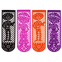 Art.10728 Mantel Pap Picado 73x23cmb/4pz