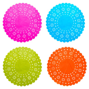 Art.10732 Mant Pap Picado Red 40cm B/4pz