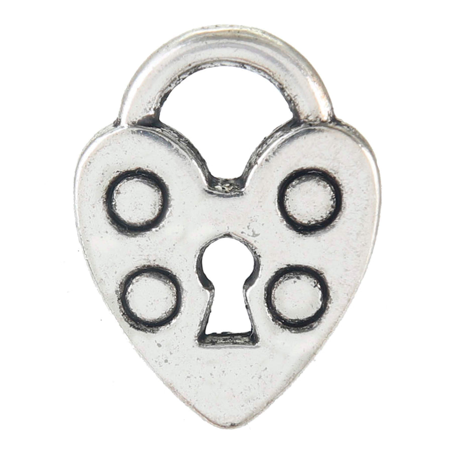 Art.10740 Dije Candado/Corazón Metal