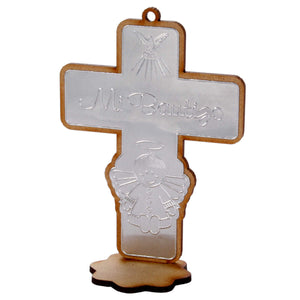 Art.2392 Cruz Mi Bautizo Repujado Niño