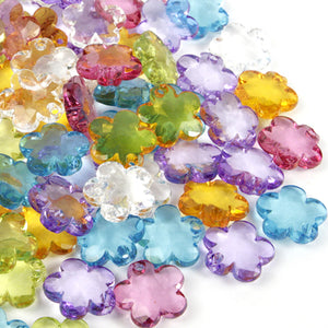 Art.3369 Cuenta Acrílica Flor