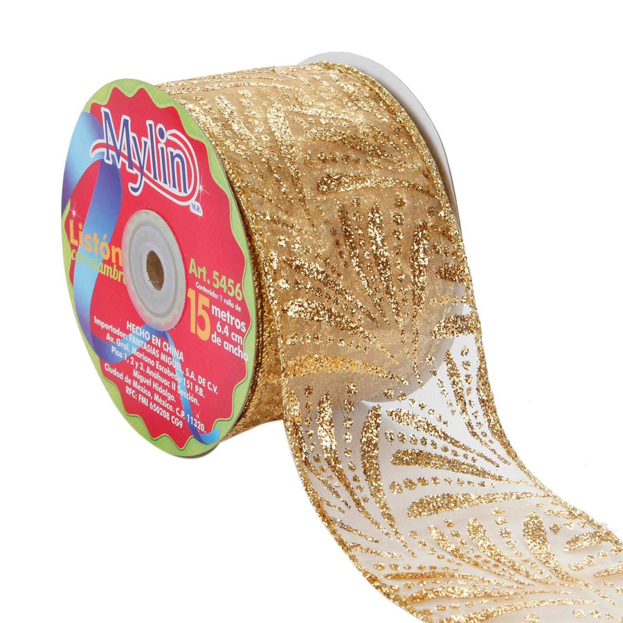 Art.5456 Listón Organza Fuegos Artificiales