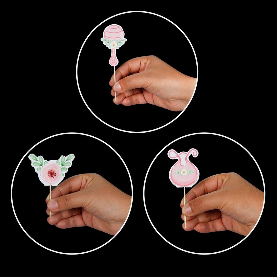 Art.6184 Pick Mini Baby Shower 10cm 12pz