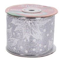 Art.7325 Listón Brillante Nochebuenas Con Orilla