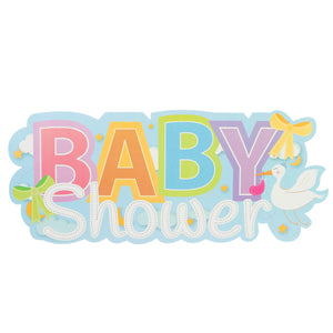 Art.7441 Letrero Baby  Shower Colores