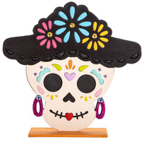Art.10701 Calavera Con Sombrero 27x27x5.5cm 1pz