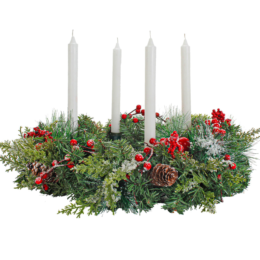 Art.307 Vela Lisa Blanca 24x2cm 6pz