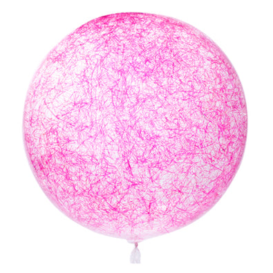 Fantasías Miguel Clave:AX352 Globo Con Pelo De Ángel Rosa