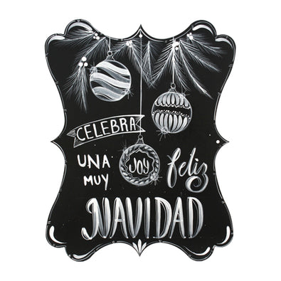 Fantasías Miguel Clave:CA2640 Adorno Pizarrón Una Muy Feliz Navidad