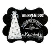 Fantasías Miguel Clave:CA2642 Pizarrón Decorado Con Pino Navideño