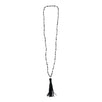 Fantasías Miguel Clave:IP1801 Collar Negro Con Cuentas Piramide