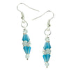 Fantasías Miguel Clave:IV916 Aretes Con Pirámde Y Rondel Azul