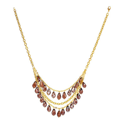 Fantasías Miguel Clave:JO1249 Collar De Gotas Moradas