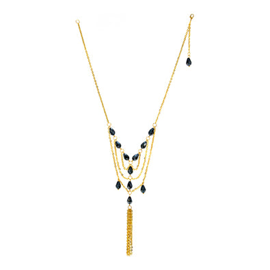 Fantasías Miguel Clave:JO1273 Collar De Cristales Negro