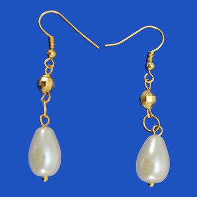 Fantasías Miguel Clave:JO1341 Aretes Oro Perla