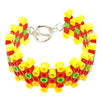 Fantasías Miguel Clave:ML1237 Brazalete Con Grecas Amarillo/ Rojo/ Verde