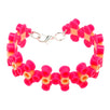 Fantasías Miguel Clave:ML1239 Pulsera De Flores Fiusha Dtubitos