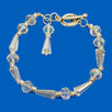 Fantasías Miguel Clave:ML1302 Pulsera Blanco Plata