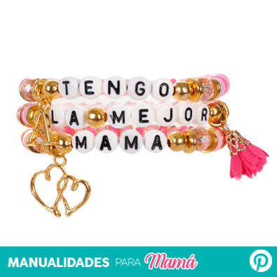Fantasías Miguel Clave:ML2574 Juego De Pulseras Tengo La Mejor Mamá