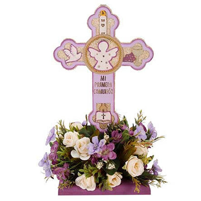 Fantasías Miguel Clave:PV98 Arreglo Floral Con Cruz