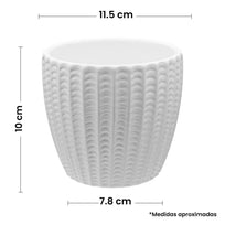 Art.10525 Base Fina Cerámica Blanca 10x11.5x7.8cm 1pz