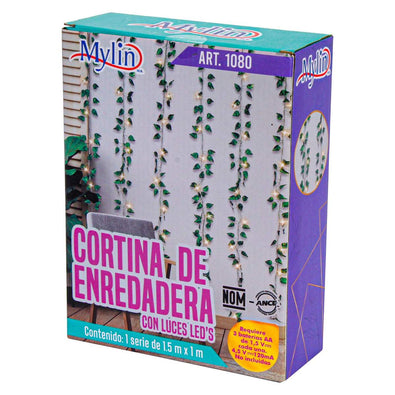 Fantasías Miguel Art.1080 Cortina Enredadera Con 66 Leds 1.5x1m 1pz