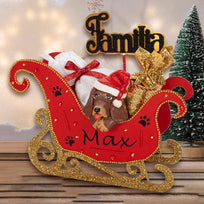 Art.10831 Trineo Santa Grande 25x36.5x14cm 1pz