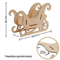 Art.10831 Trineo Santa Grande 25x36.5x14cm 1pz