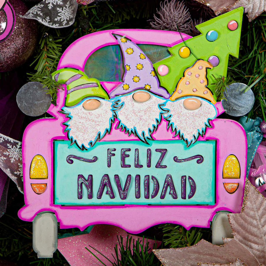 Art.10843 Camioneta Navidad Con Base 45x42x9cm 1pz