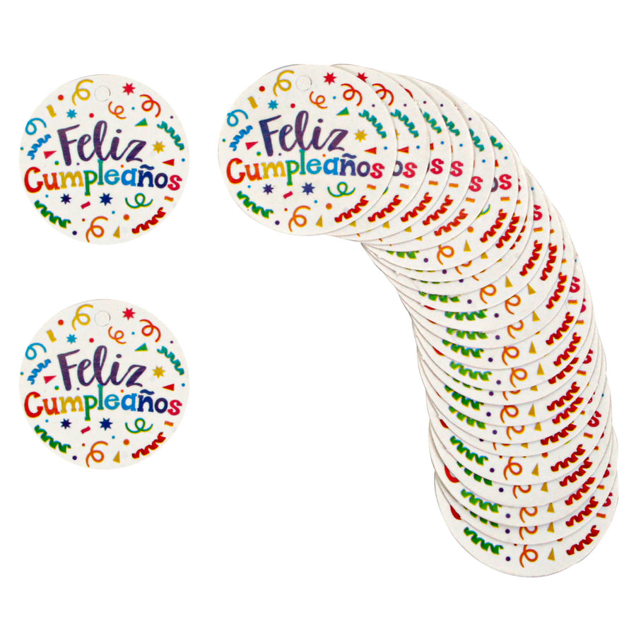 Art.11162 Tarjeta Feliz Cumpleaños 3.5cm 24pz