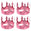 Fantasías Miguel Art.11299 Corona Para Fiesta Pvc 12x56cm 4pz Rosa