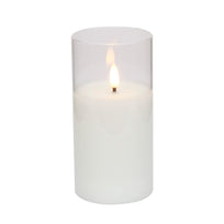 Art.11587 Vela Led con Vaso 15x7.5cm 1pz