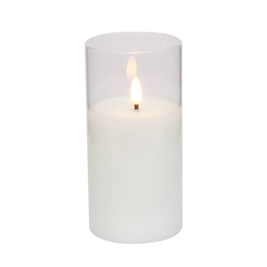 Art.11587 Vela Led con Vaso 15x7.5cm 1pz