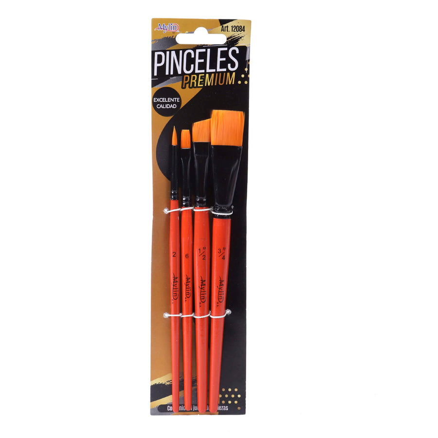 Art.12084 Juego Pincel Plano Premium