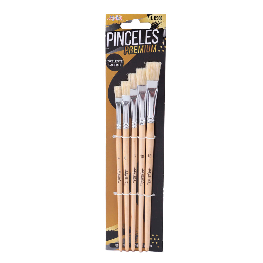 Art.12088 Juego Pincel Plano Premium