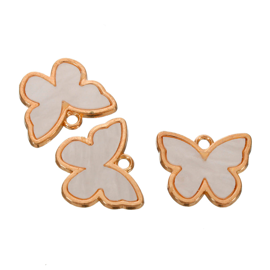 Art.12274 Dije Resina Mariposa 14mm 3pz