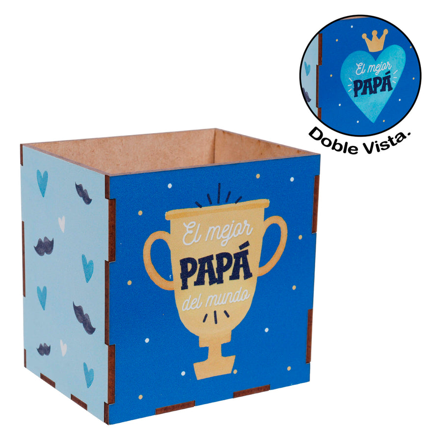 Art.12554 Cajita Papá 9x9x7cm 1pz