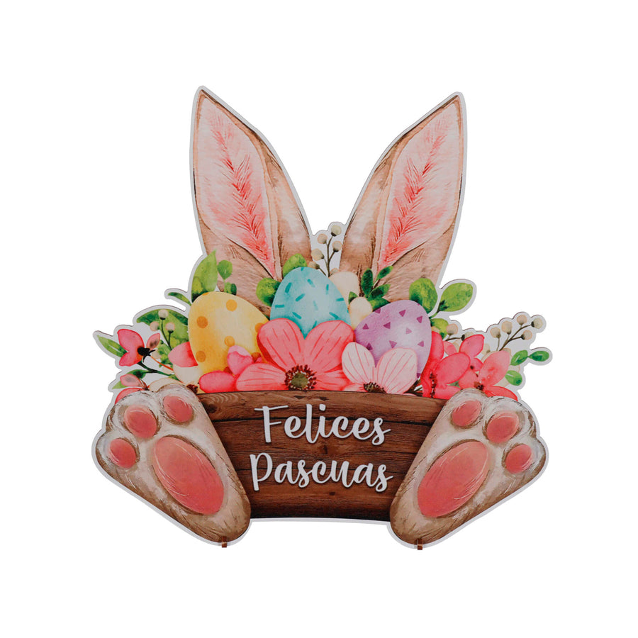 Art.12566 Felices Pascuas 23x23x4.5cm 1pz