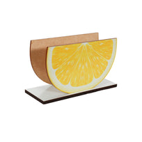 Art.12582 Servilletero Limón 10.5x13x5cm    (aprox) 1pz