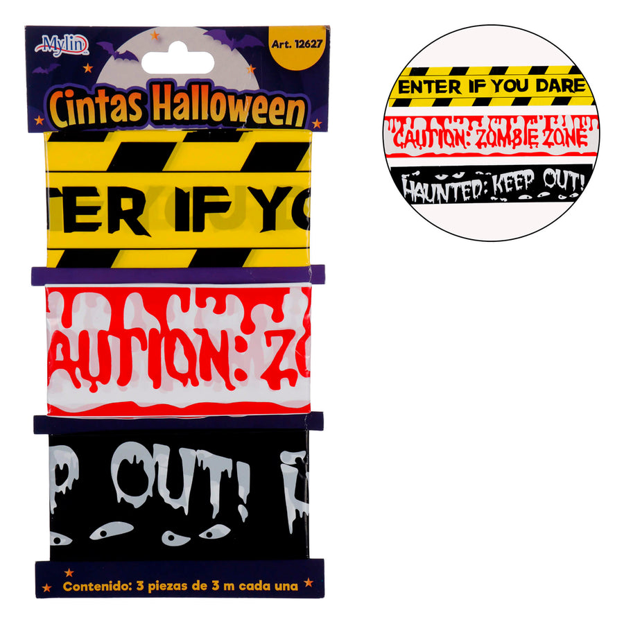 Art.12627 Cinta Halloween 6.5cm x 3m 3pz