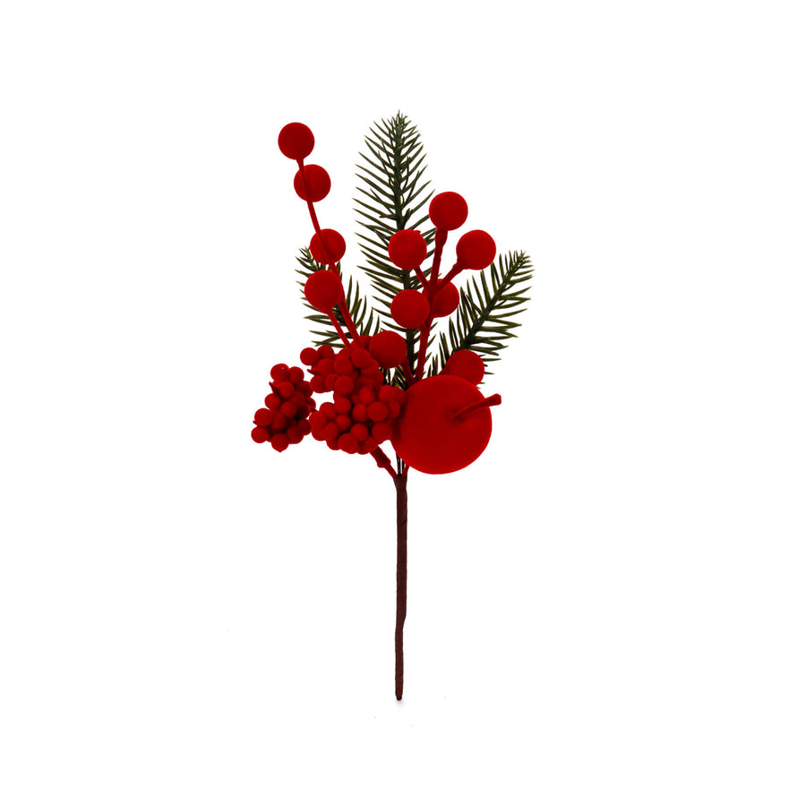 Art.12862 Pick Cerezas Terciopelo 26cm