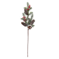 Art.12921 Vara Nevada Cerezas/Pinas 65cm
