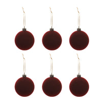 Art.12947 Esfera Terciopelo 6cm C/6pzs